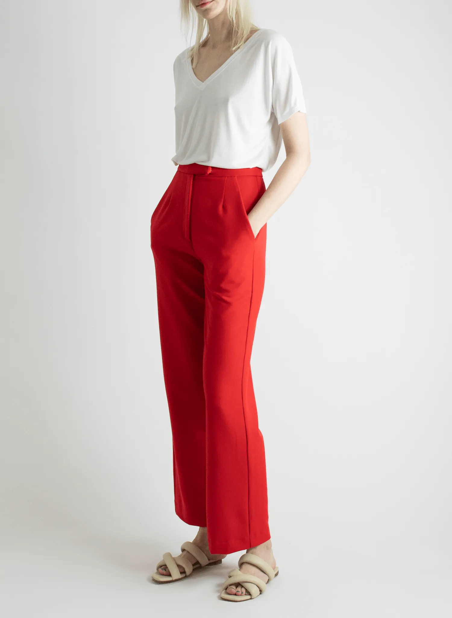 Hepburn Pant - Red