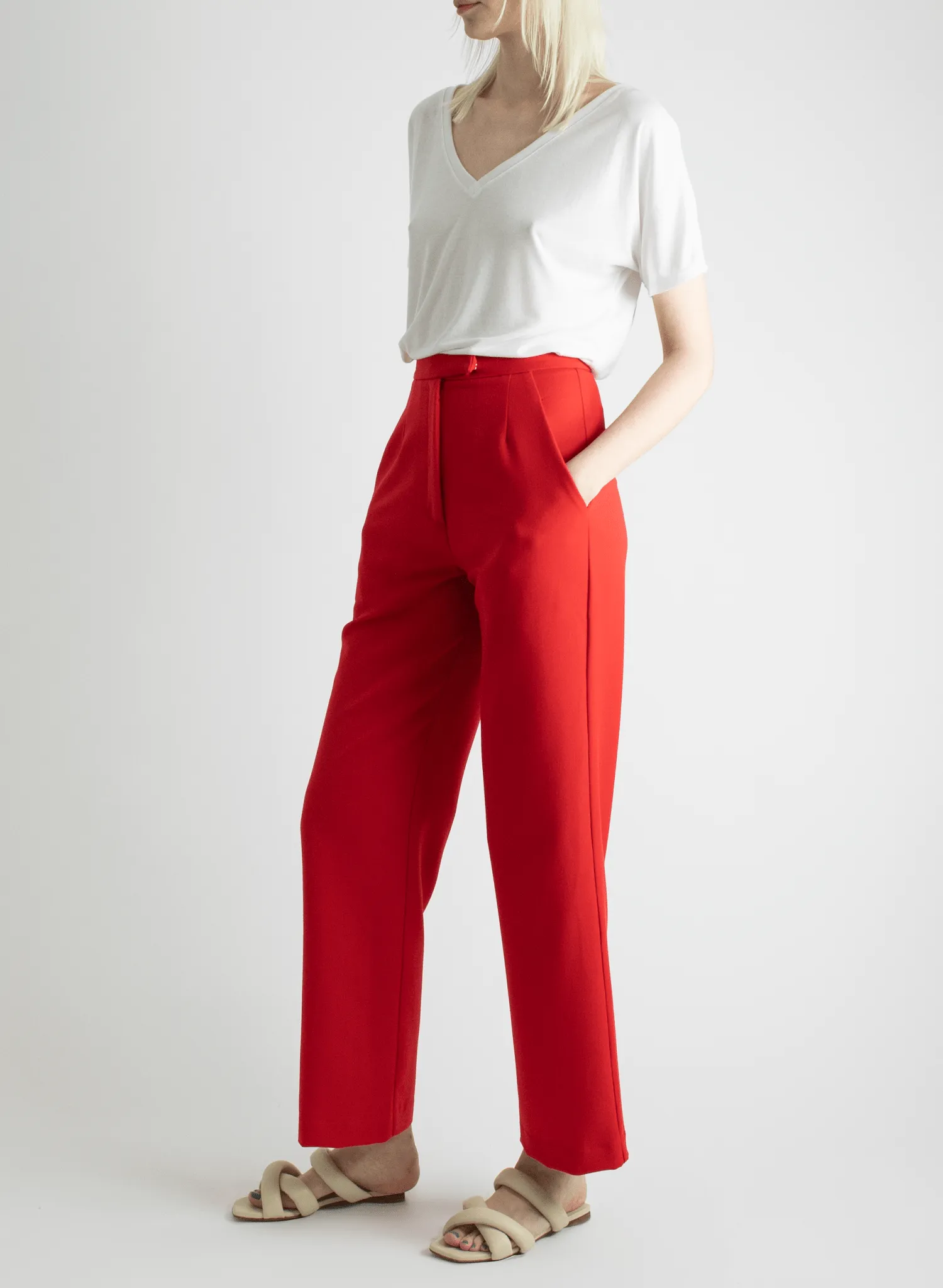 Hepburn Pant - Red