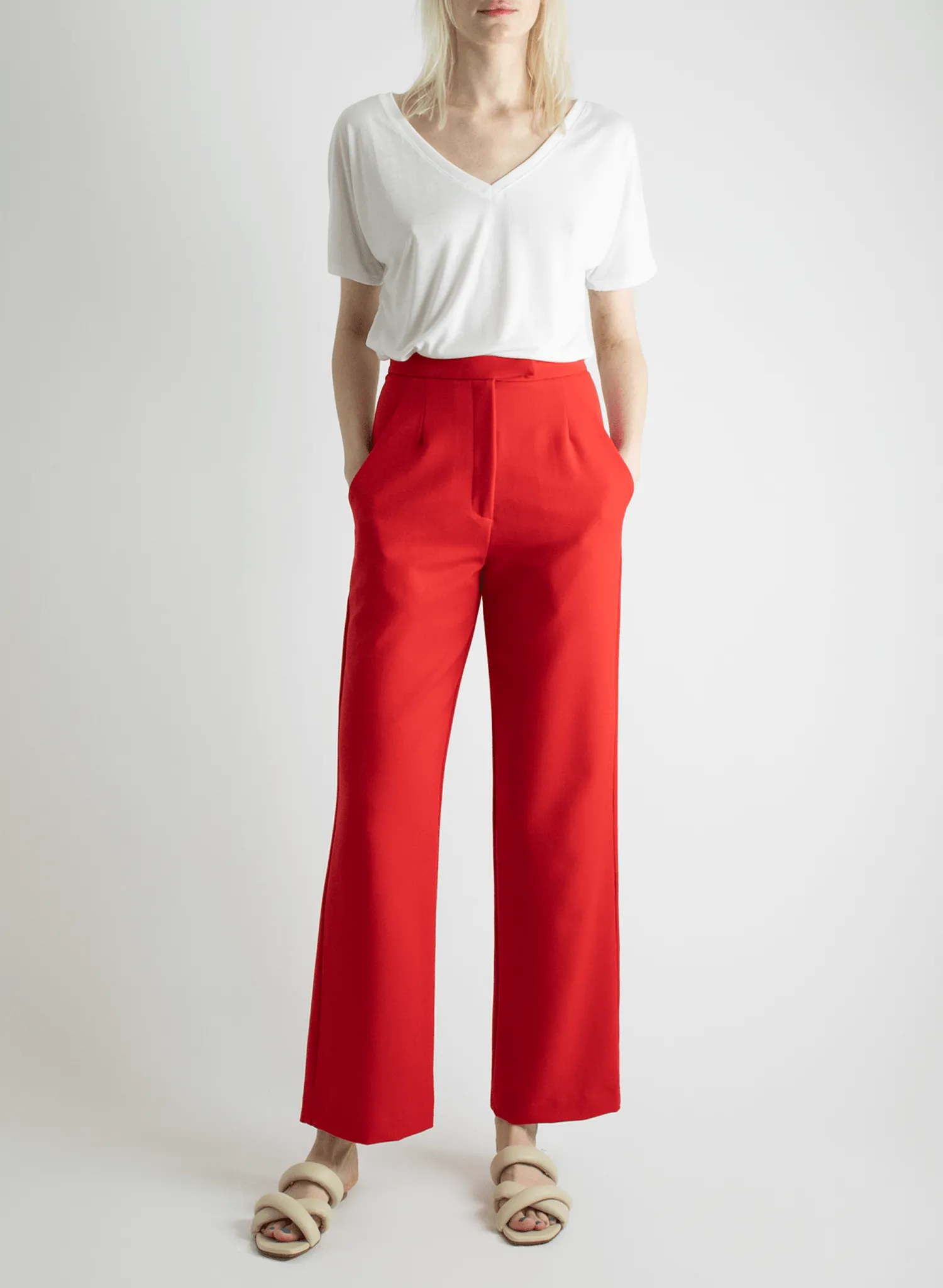 Hepburn Pant - Red