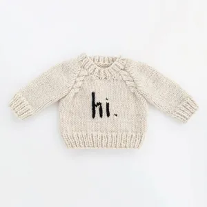 hi. CREW NECK SWEATER
