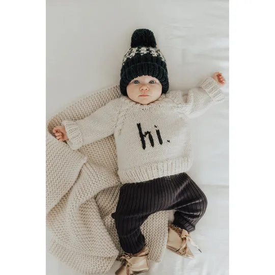 hi. CREW NECK SWEATER