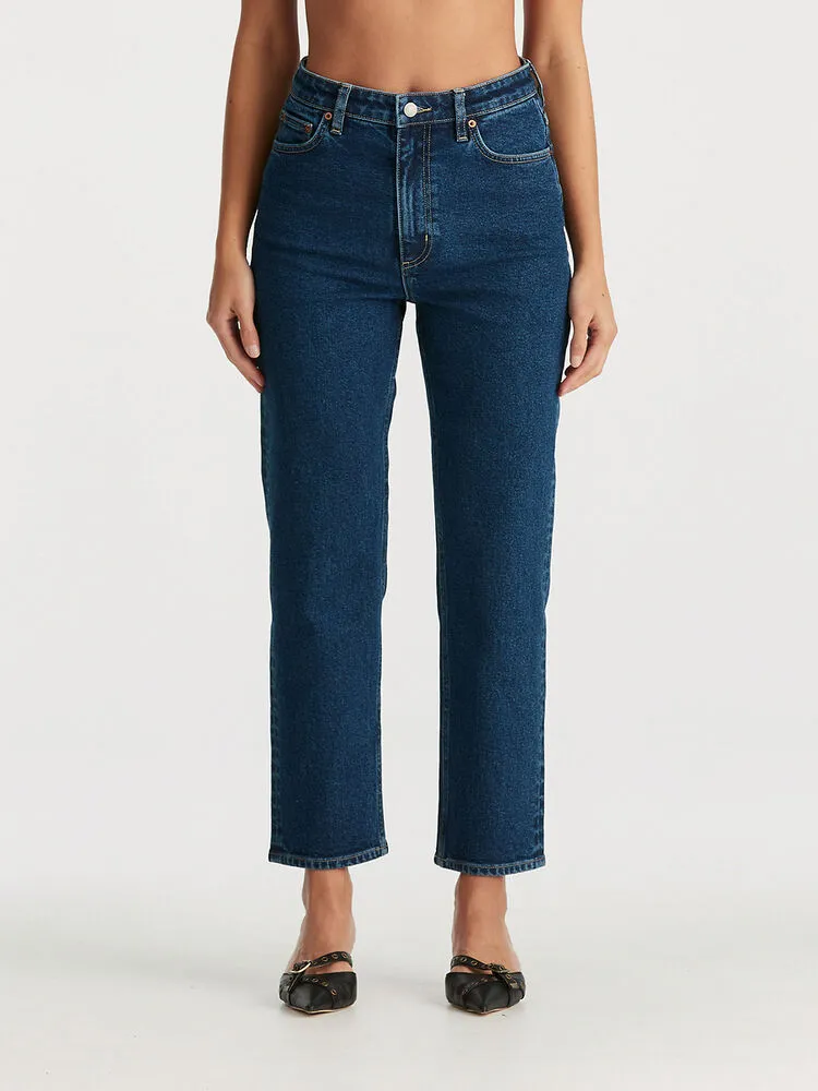 High Straight Crop Jean