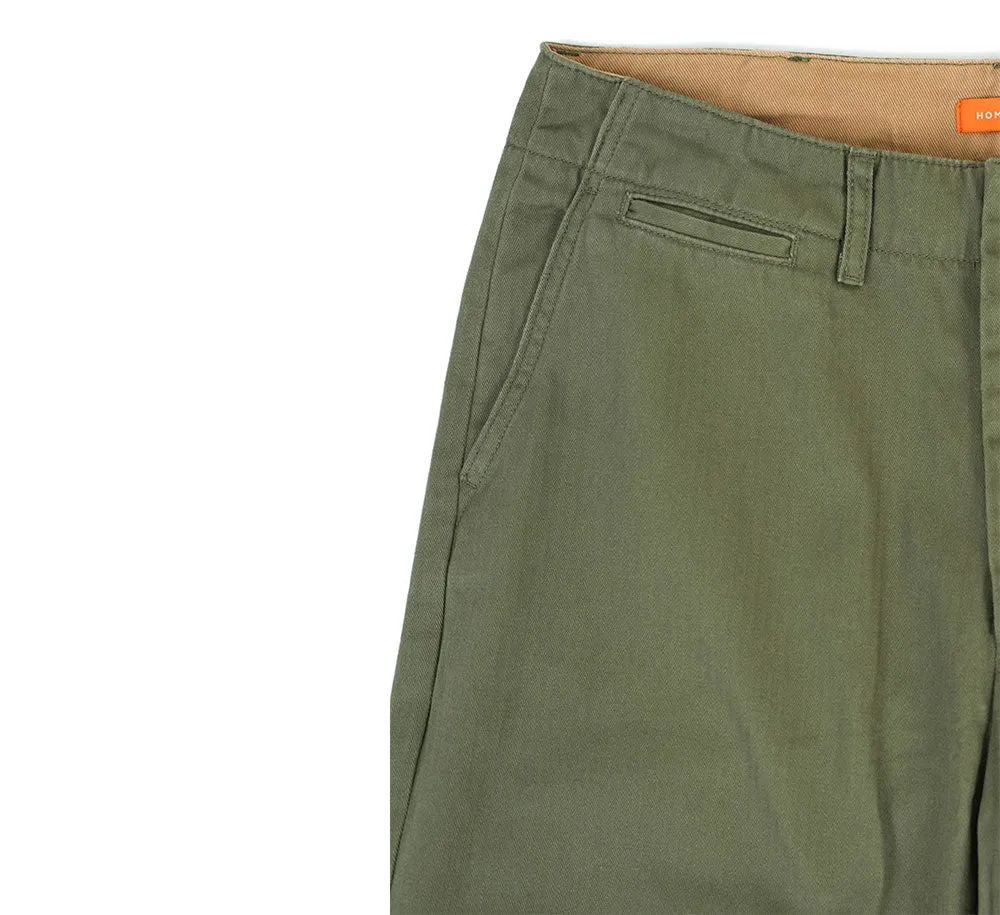 Homebred Herringbone Straight Fit Chino Pant