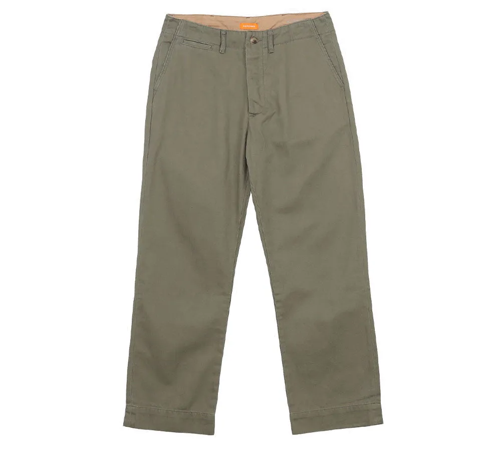 Homebred Herringbone Straight Fit Chino Pant