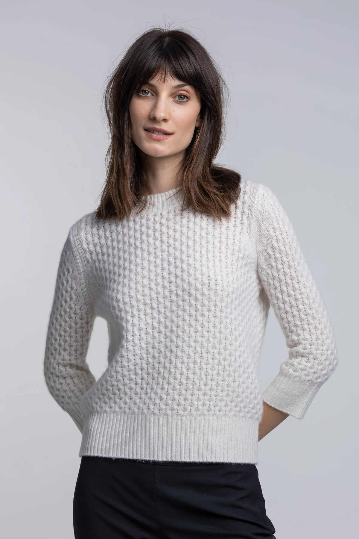 HoneyComb Cashmere Sweater