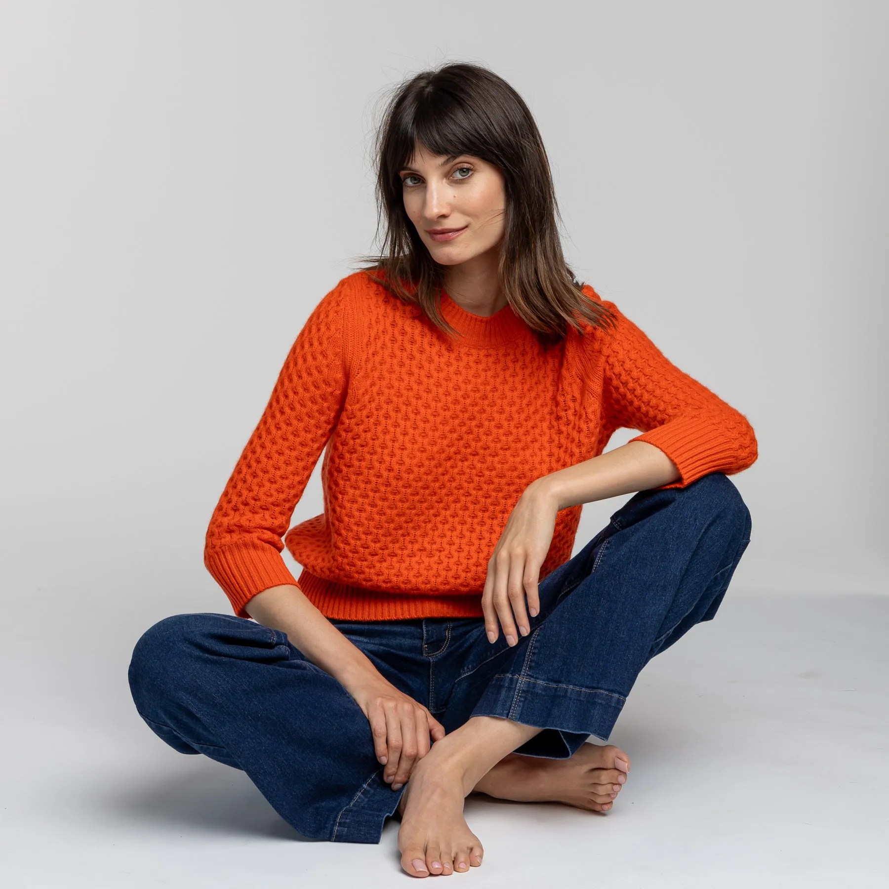 HoneyComb Cashmere Sweater