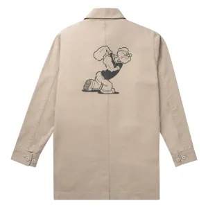 HUF x Popeye Trench Jacket (Tan)