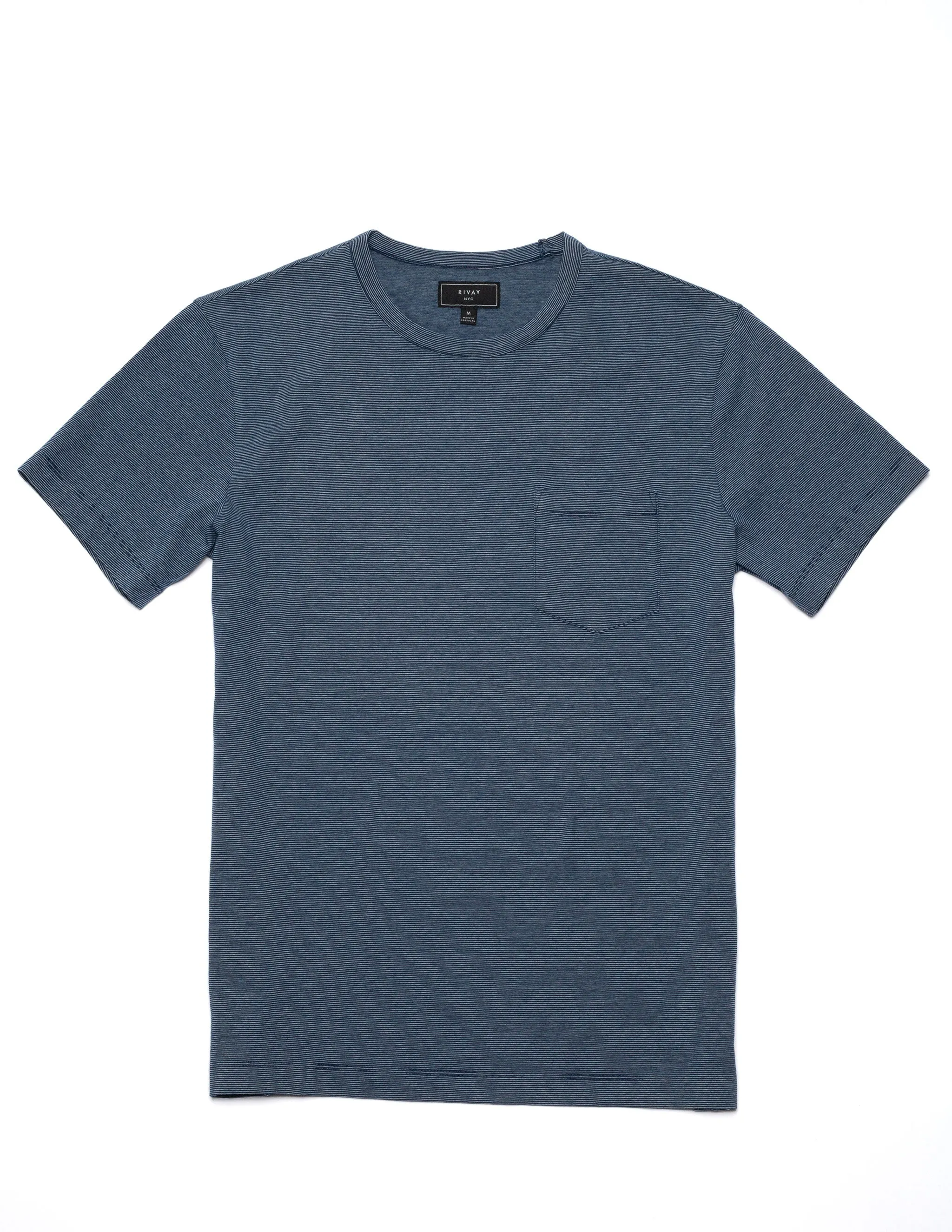Indigo Stripe Pocket Tee