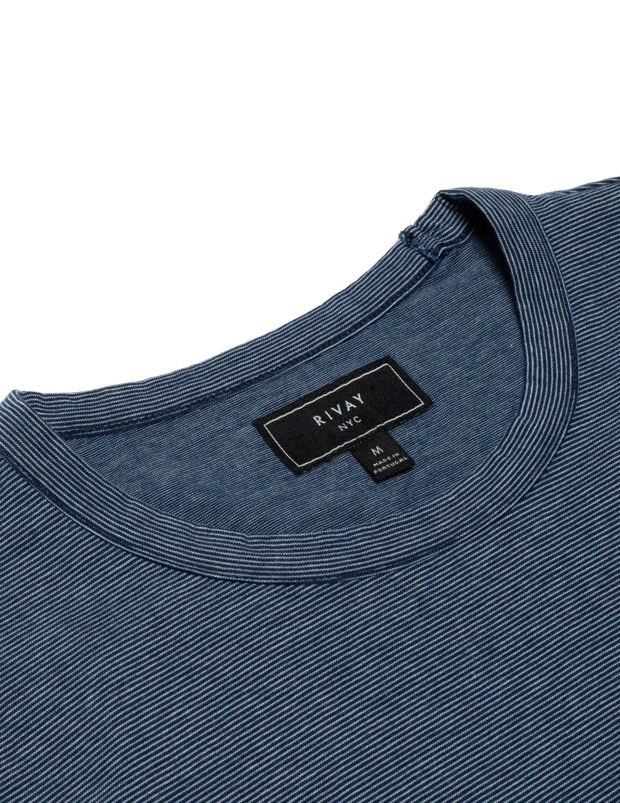 Indigo Stripe Pocket Tee