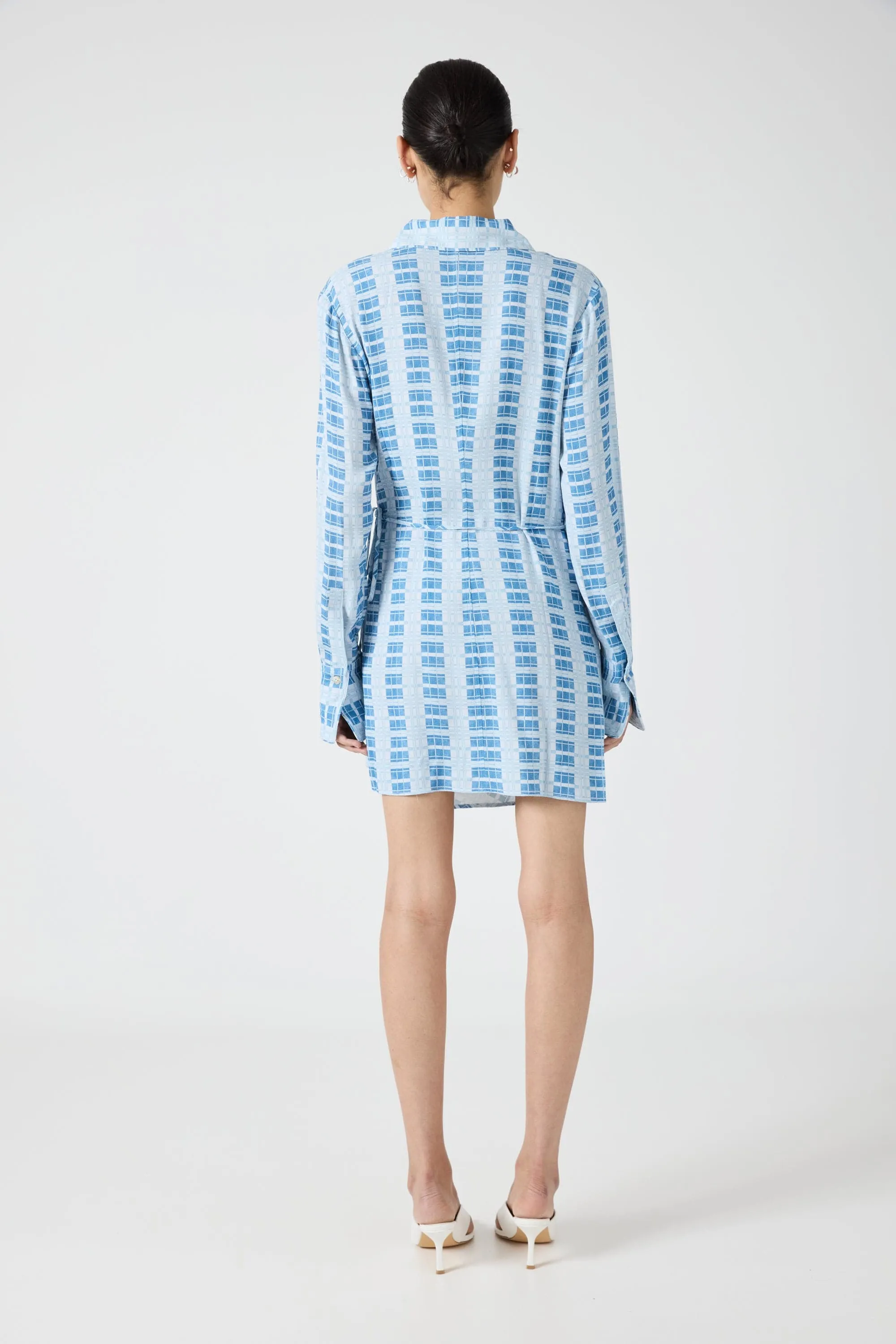 INFINITE SHIRT DRESS | CHECK