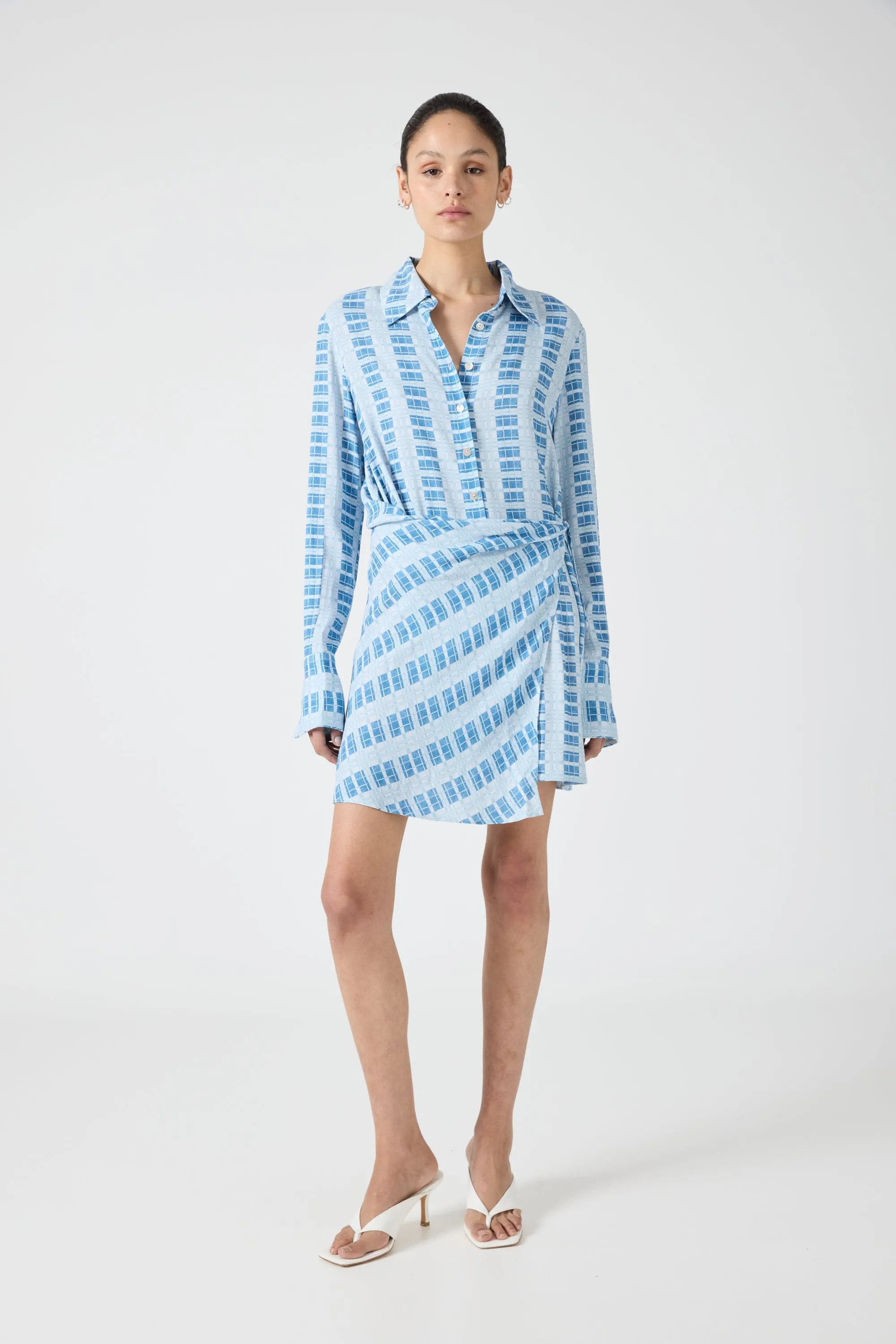 INFINITE SHIRT DRESS | CHECK
