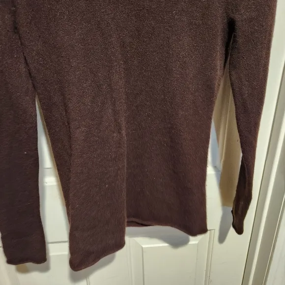 J. Crew 100% Cashmere Turtleneck Brown Sweater Small
