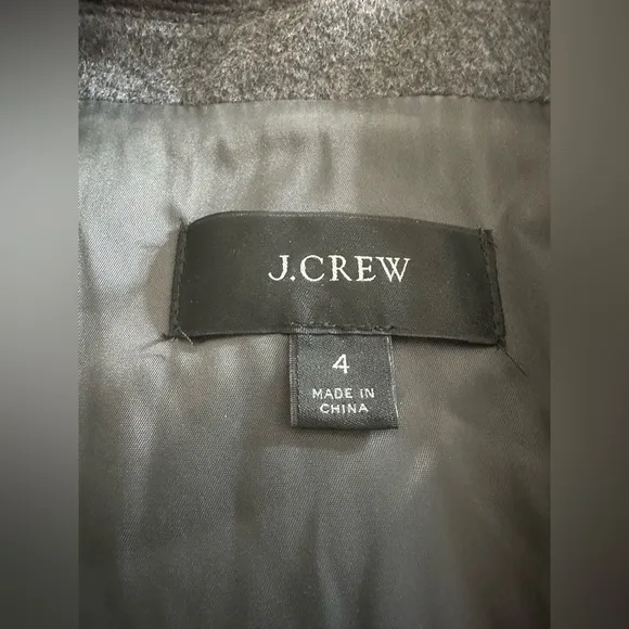 J. Crew Devon Blazer in Drapey Flannel Size 4 Wool Blend EUC