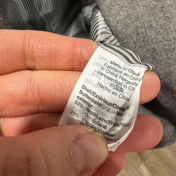 J CREW grey WOMANS Schoolboy Blazer - WOOL BLEND