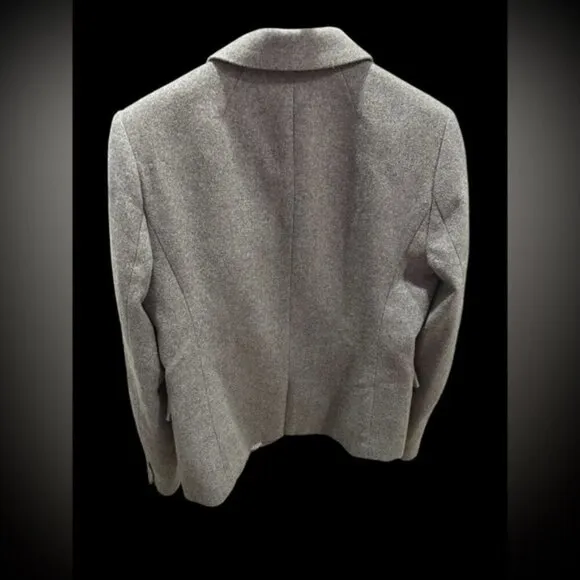 J CREW grey WOMANS Schoolboy Blazer - WOOL BLEND