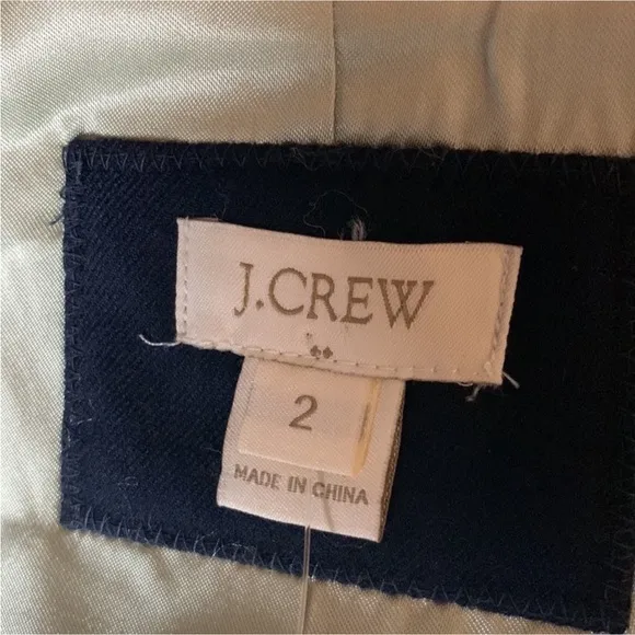 J. Crew Keating Schoolboy wool blend blazer jacket Size 2 Blue New without tag