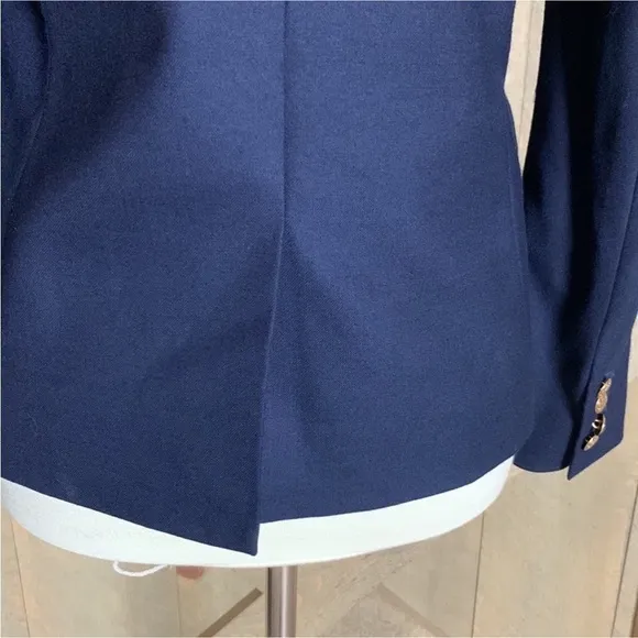 J. Crew Keating Schoolboy wool blend blazer jacket Size 2 Blue New without tag