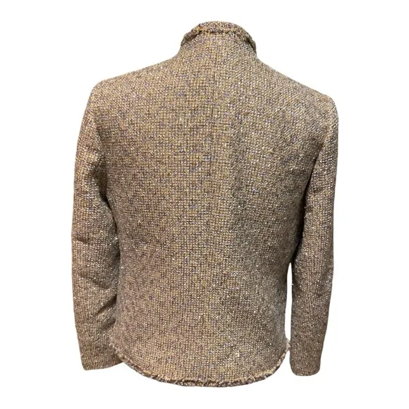 J. Crew Multicolor Metallic Tweed Blazer Size 8