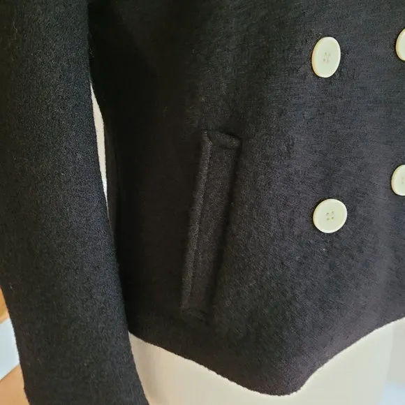 J. Crew NWOT 100% Wool Black Blazer Size M