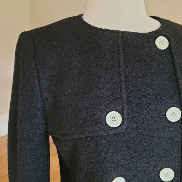 J. Crew NWOT 100% Wool Black Blazer Size M