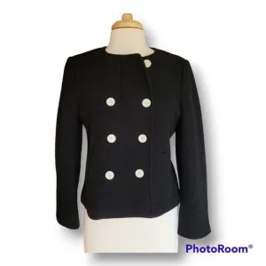 J. Crew NWOT 100% Wool Black Blazer Size M