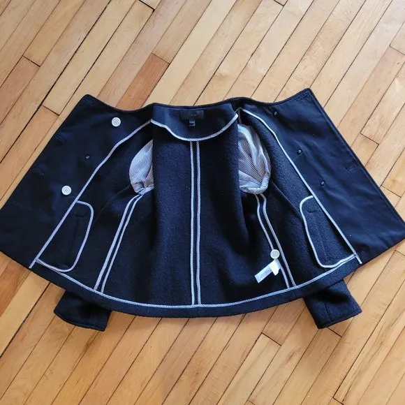 J. Crew NWOT 100% Wool Black Blazer Size M