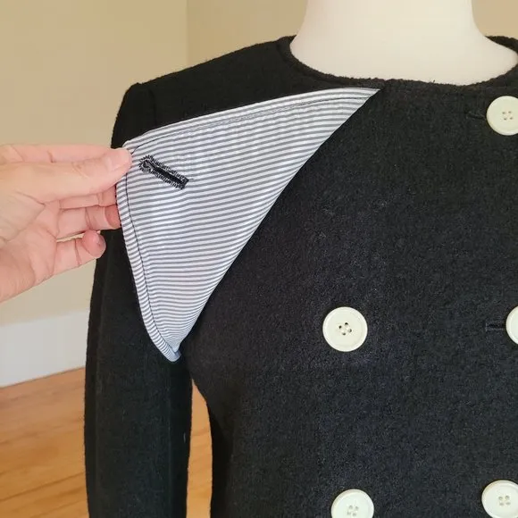 J. Crew NWOT 100% Wool Black Blazer Size M