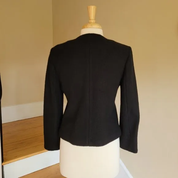 J. Crew NWOT 100% Wool Black Blazer Size M