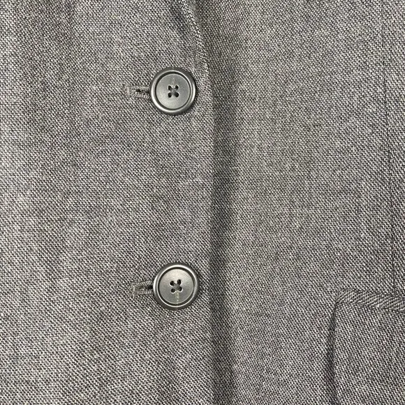 J Crew School Boy Wool Spandex Blazer Size 6 Gray Neutral Minimalist Preppy
