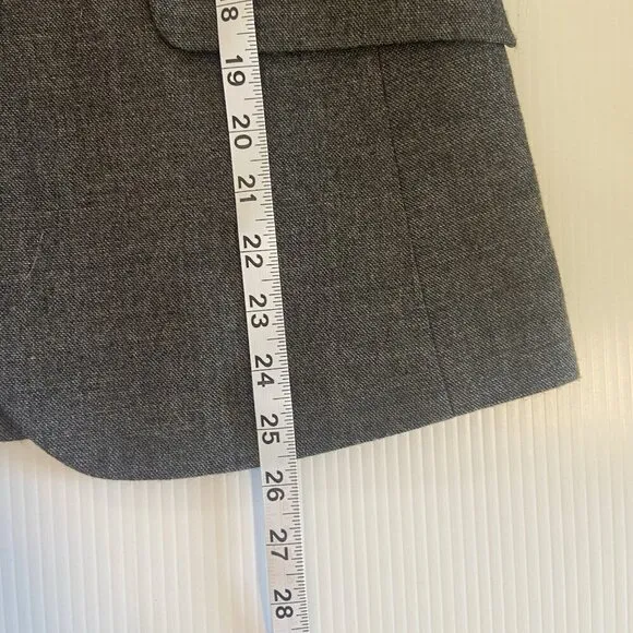 J Crew School Boy Wool Spandex Blazer Size 6 Gray Neutral Minimalist Preppy
