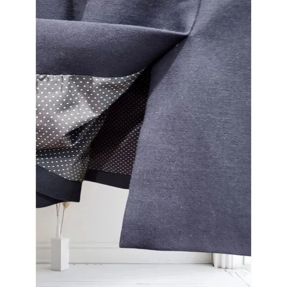 J Crew Women's Parke Blazer Wool Blend‎ Lined Navy Preppy/Career #G7726 Size 8