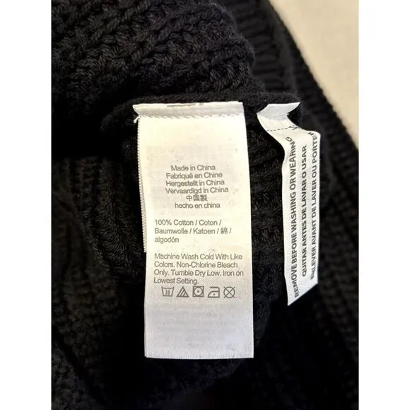 J. Crew NWT Relaxed Rollneck Sweater in Black Size XXS