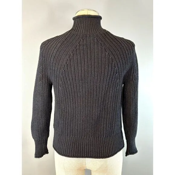 J. Crew NWT Relaxed Rollneck Sweater in Black Size XXS