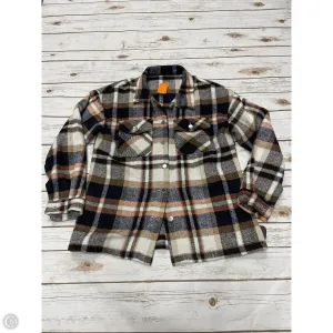 Jacket Shirt By Cmf In Plaid Pattern, Size: S