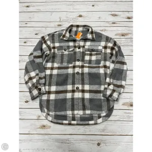 Jacket Shirt By Cmf In Plaid Pattern, Size: S