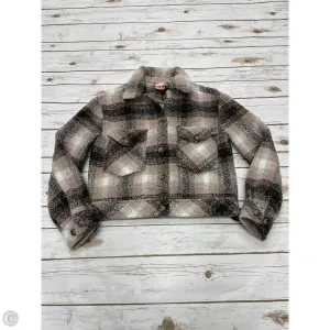 Jacket Shirt By Evereve In Plaid Pattern, Size: Xs