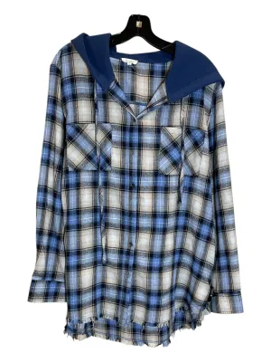 Jacket Shirt By La Miel In Plaid Pattern, Size: L