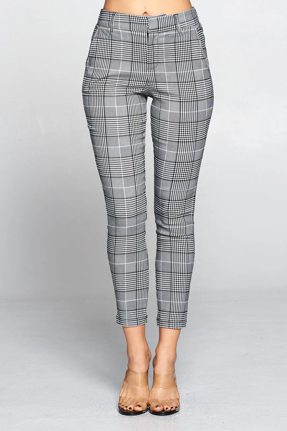 Jacquard Plaid Pants