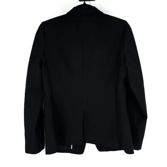 J.Crew Regency Blazer Super 120's Wool Black Size 4