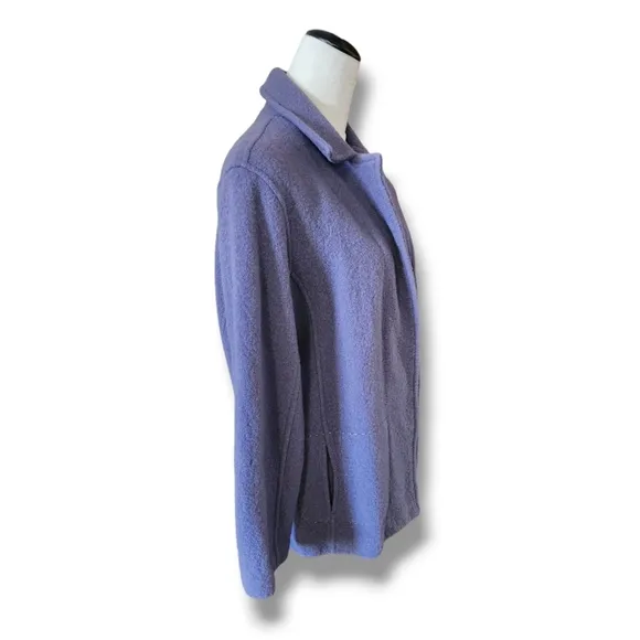 Jillian Jones Wool Smokey Purple Open Front Blazer