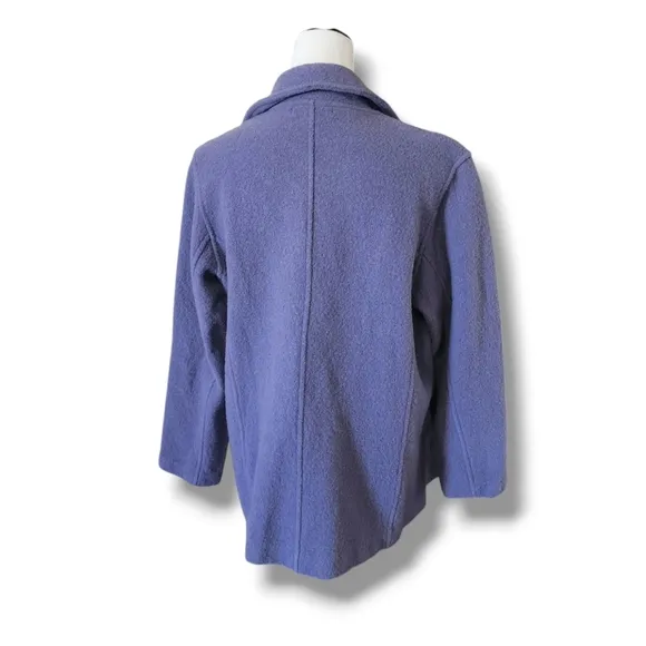 Jillian Jones Wool Smokey Purple Open Front Blazer