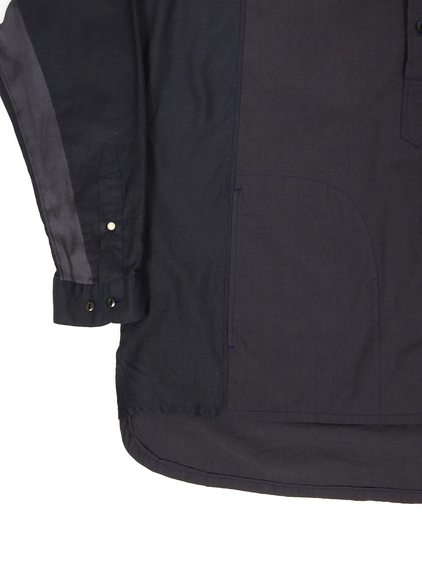 John Undercover Collarless P.O. Shirt Size 3