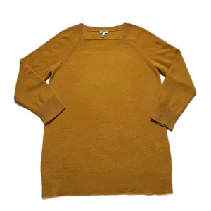 Joie Cashmere Mustard Yellow Longline Sweater M