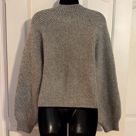 “JOIE” Silver Shimmer Sweater