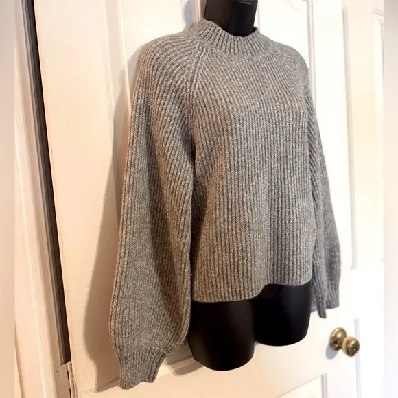 “JOIE” Silver Shimmer Sweater