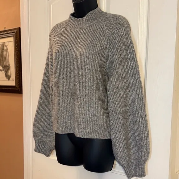 “JOIE” Silver Shimmer Sweater