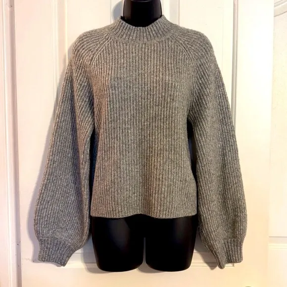 “JOIE” Silver Shimmer Sweater