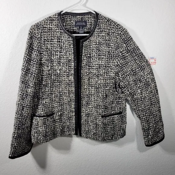 Jones New York Signature 16 Women tweed Wool blend Jacket