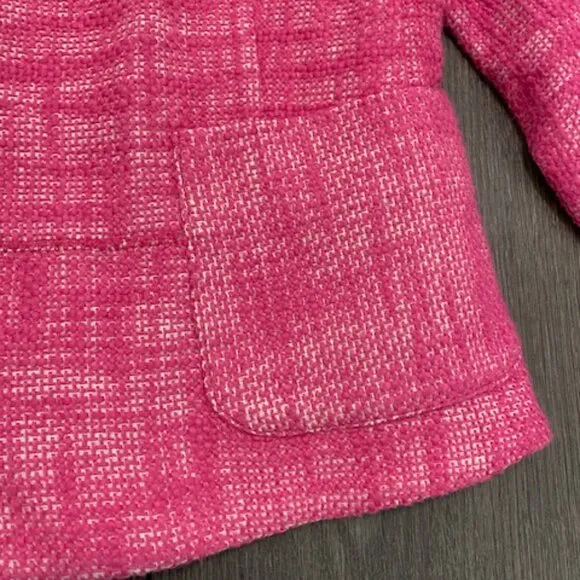 Juicy Couture Hot Pink Tweed Blazer Size M