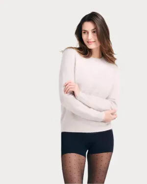 JUMPER 1234 | Brushed Cashmere Crew Sweater | Cream